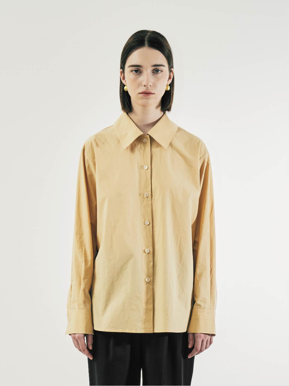 Loose-fit Shirts(Beige)