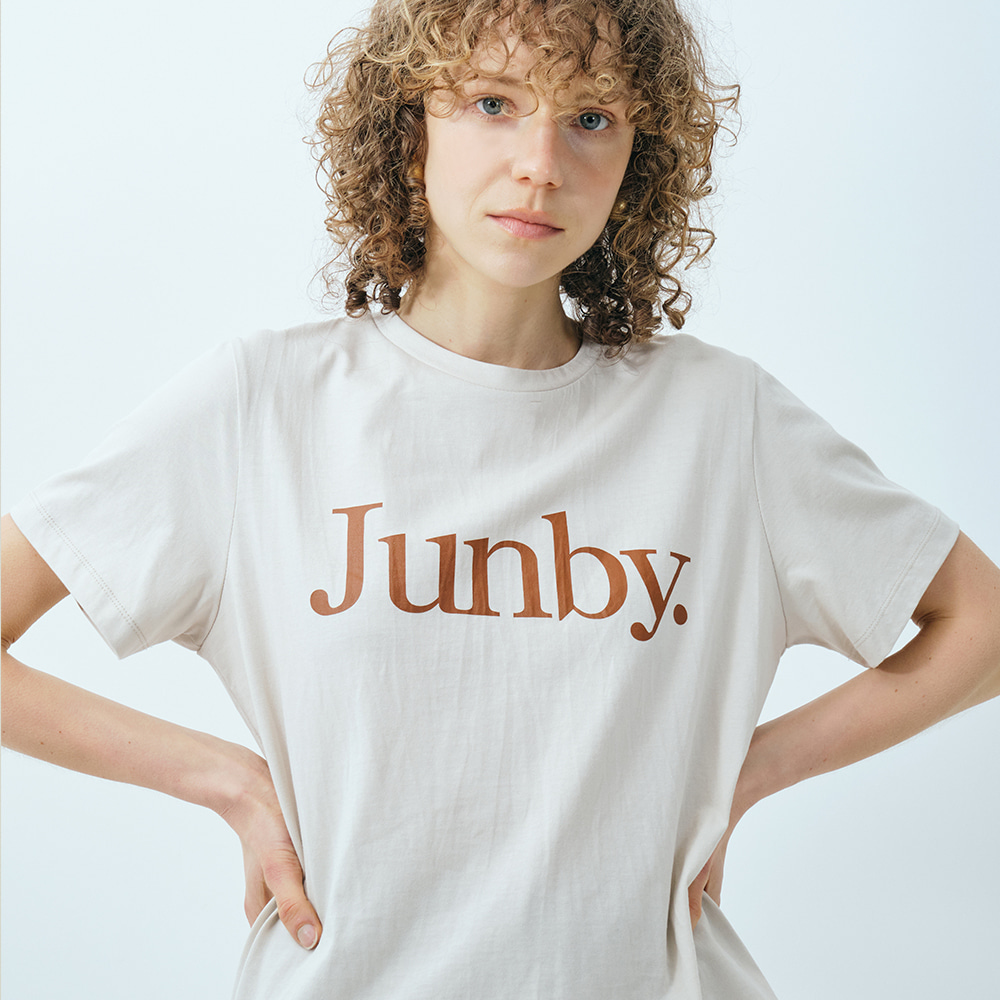 2022 Junby logo t-shirt_beige